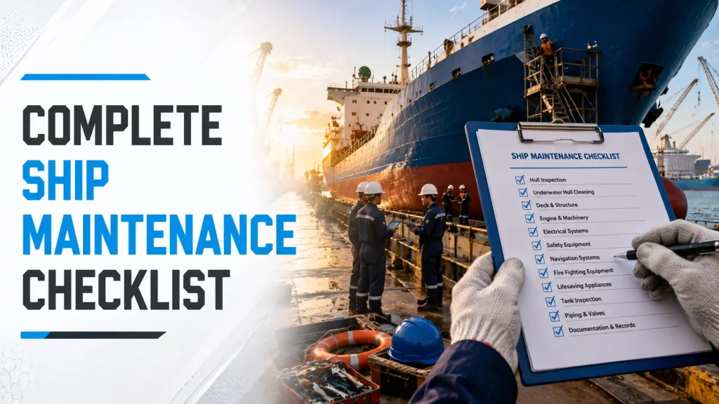 The Complete Ship Maintenance Checklist: Keeping Your Vessel Seaworthy, Safe, and Sailing Smoothly