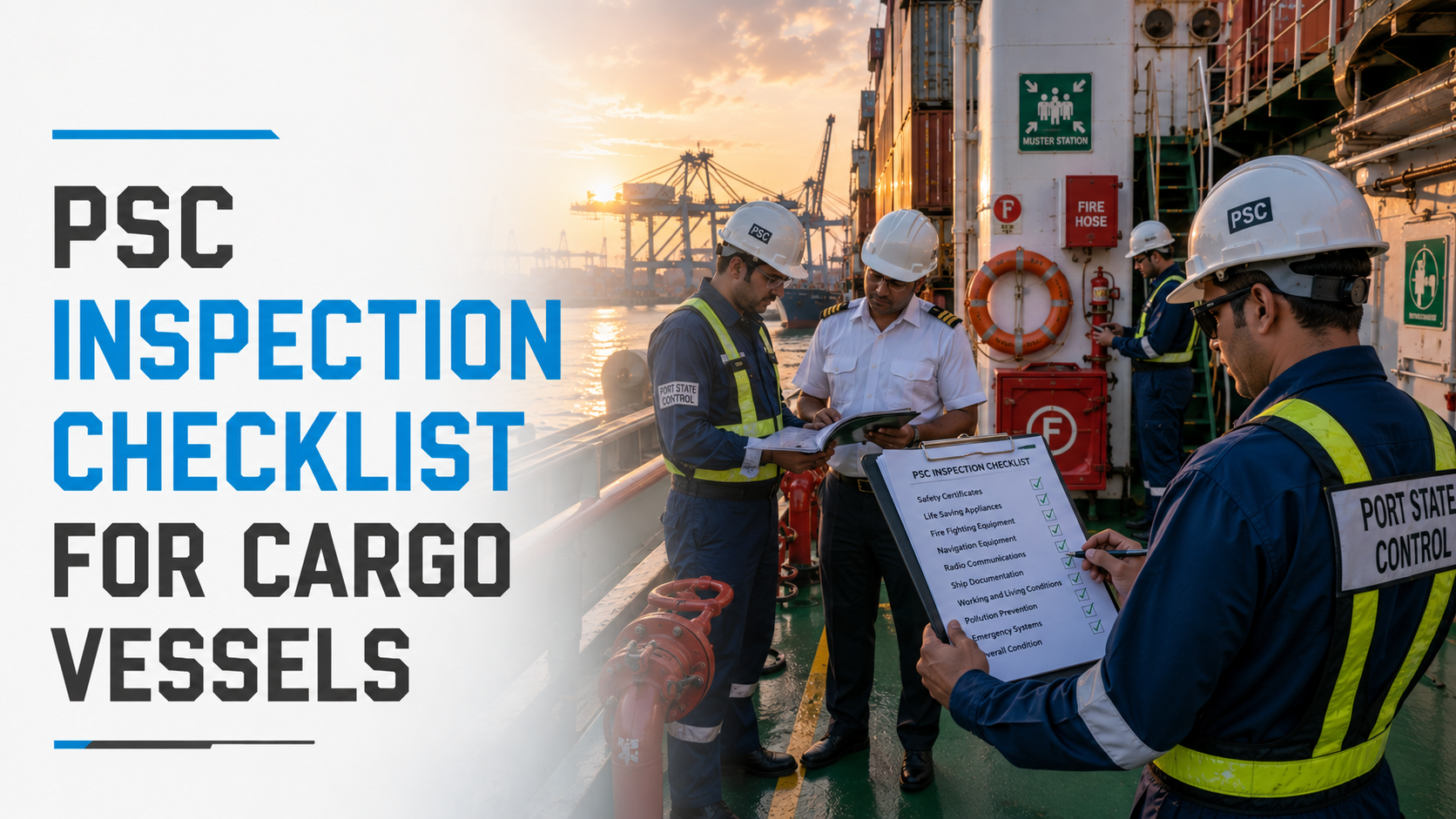 PSC Inspection Checklist for Cargo Vessels