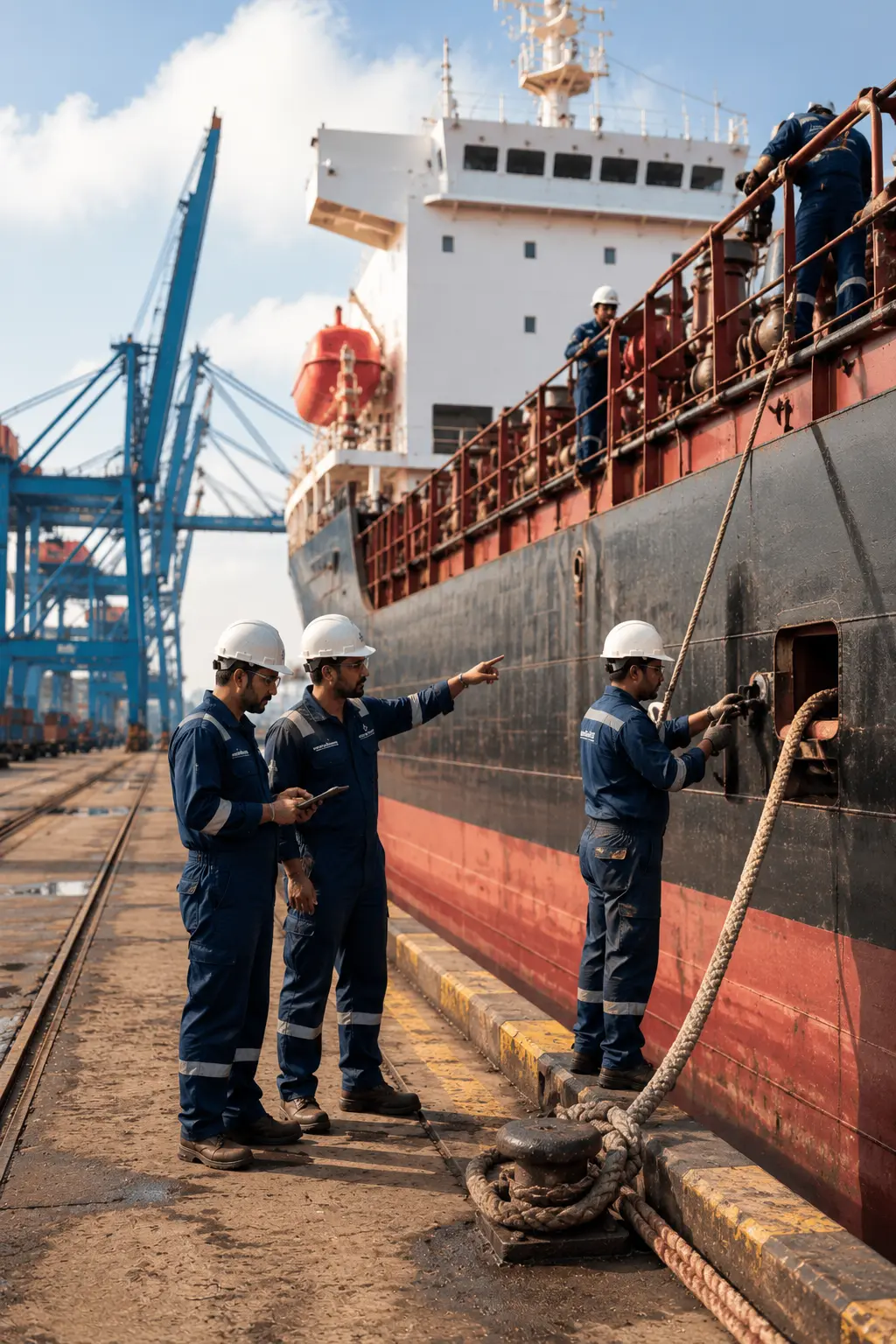 Ship chandler operations Kandla port India