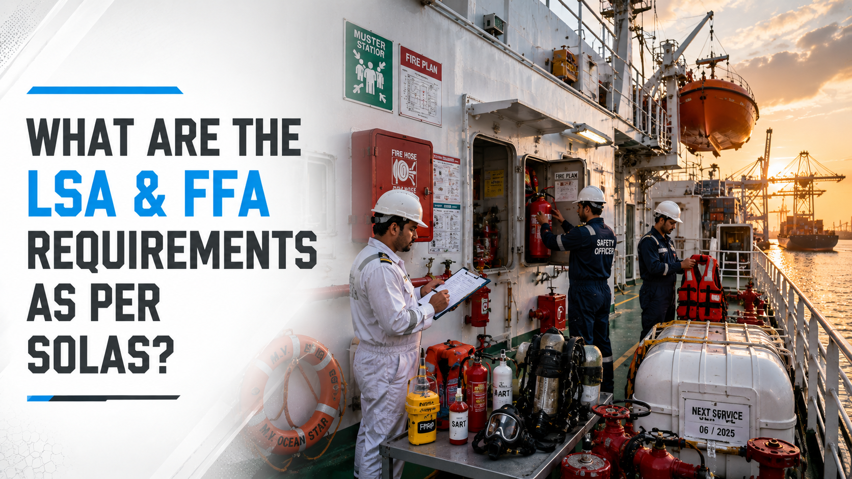 SOLAS Requirements for LSA and FFA Equipment Explained