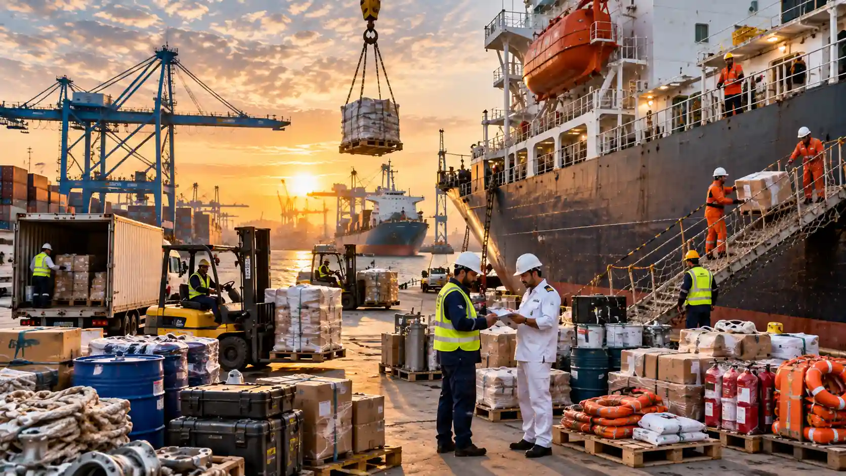 Marine Suppliers Manage Urgent Deliveries