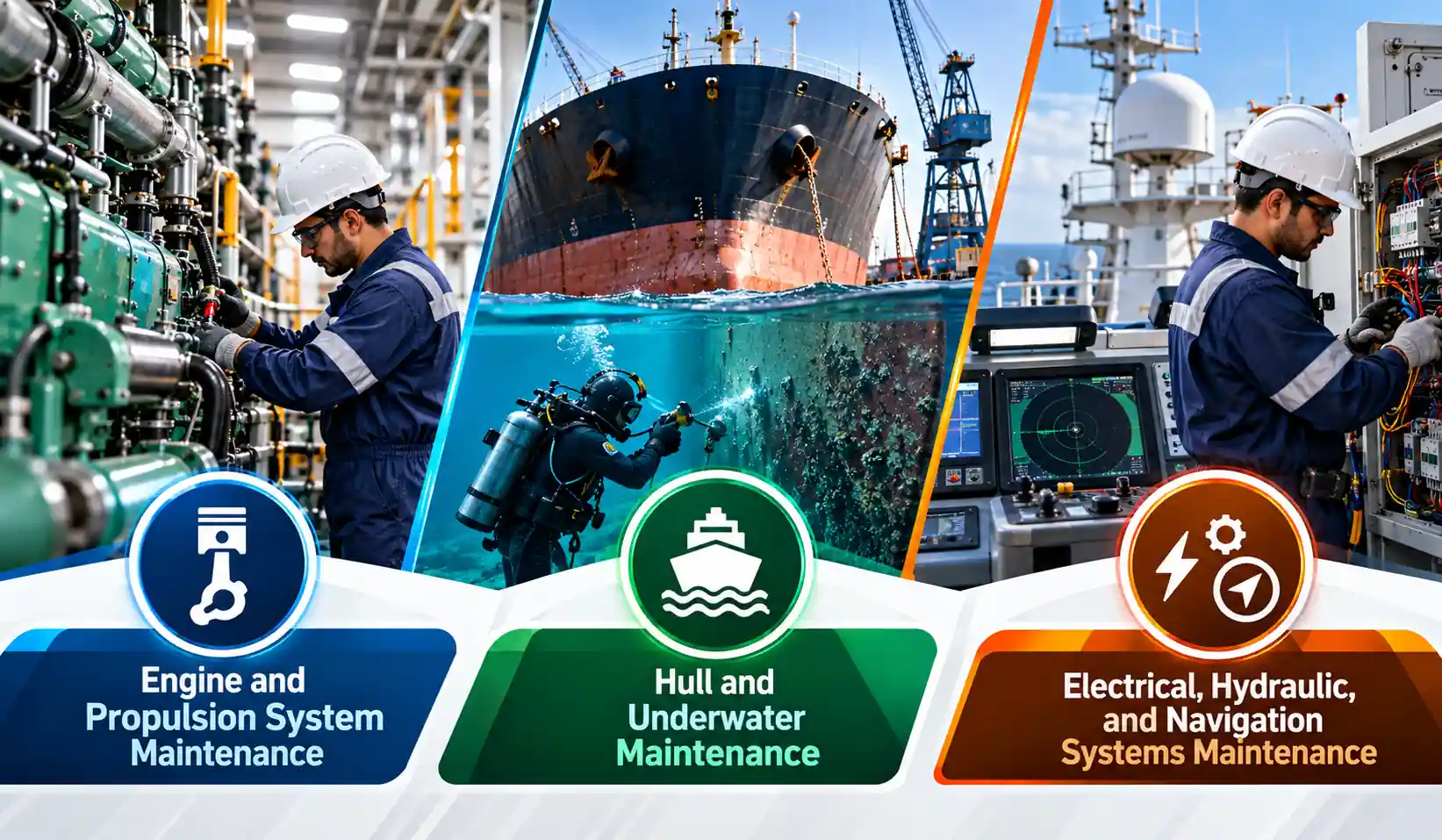 Comprehensive Ship Maintenance Infographic