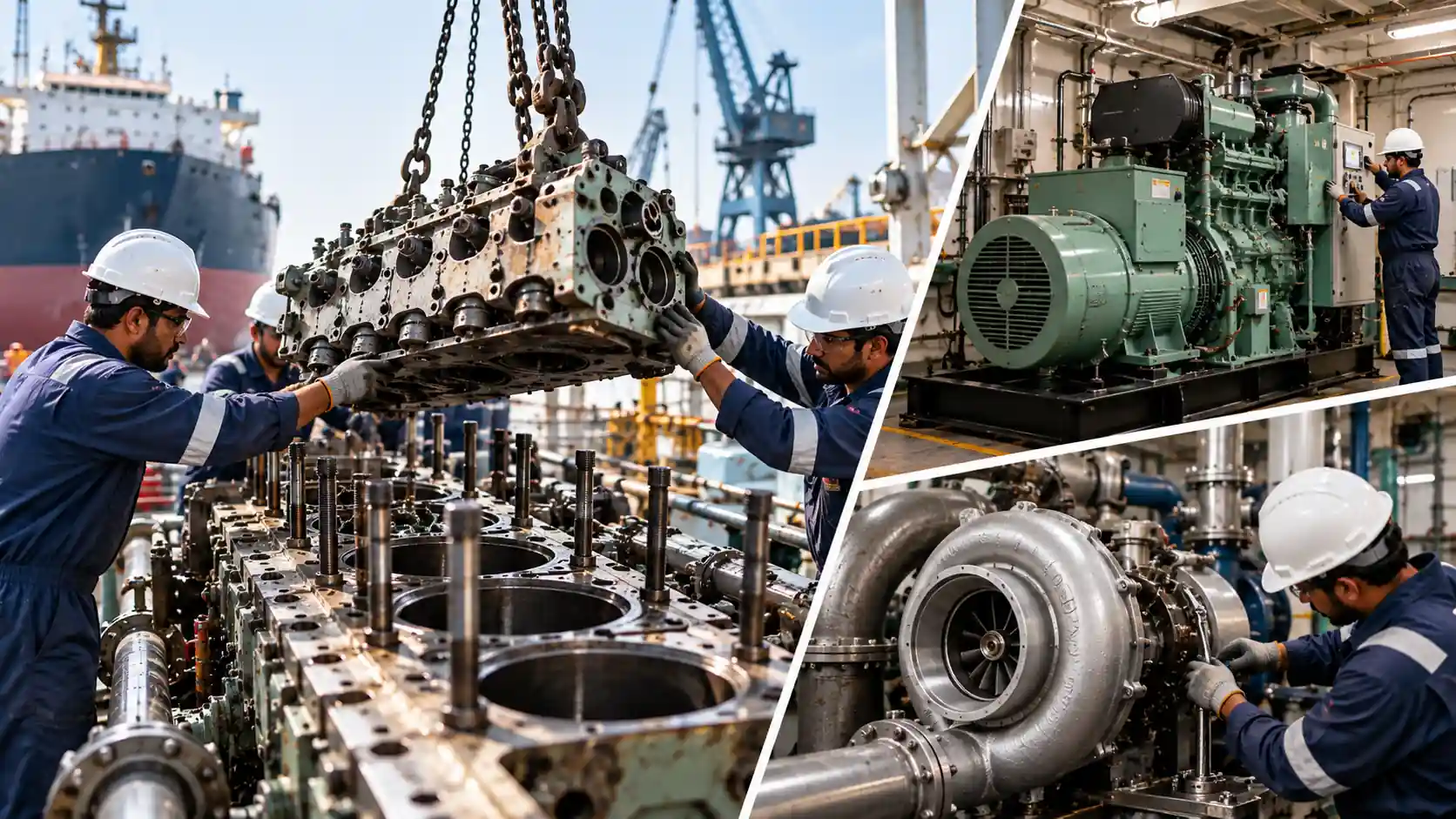 Marine Engine Overhaul in Action