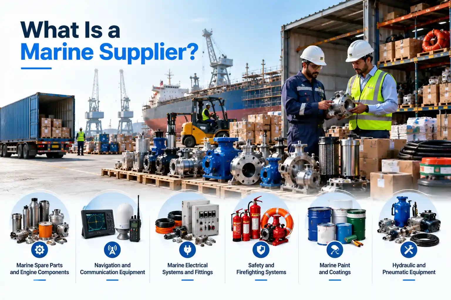 Marine Supplier Industrial Infographic
