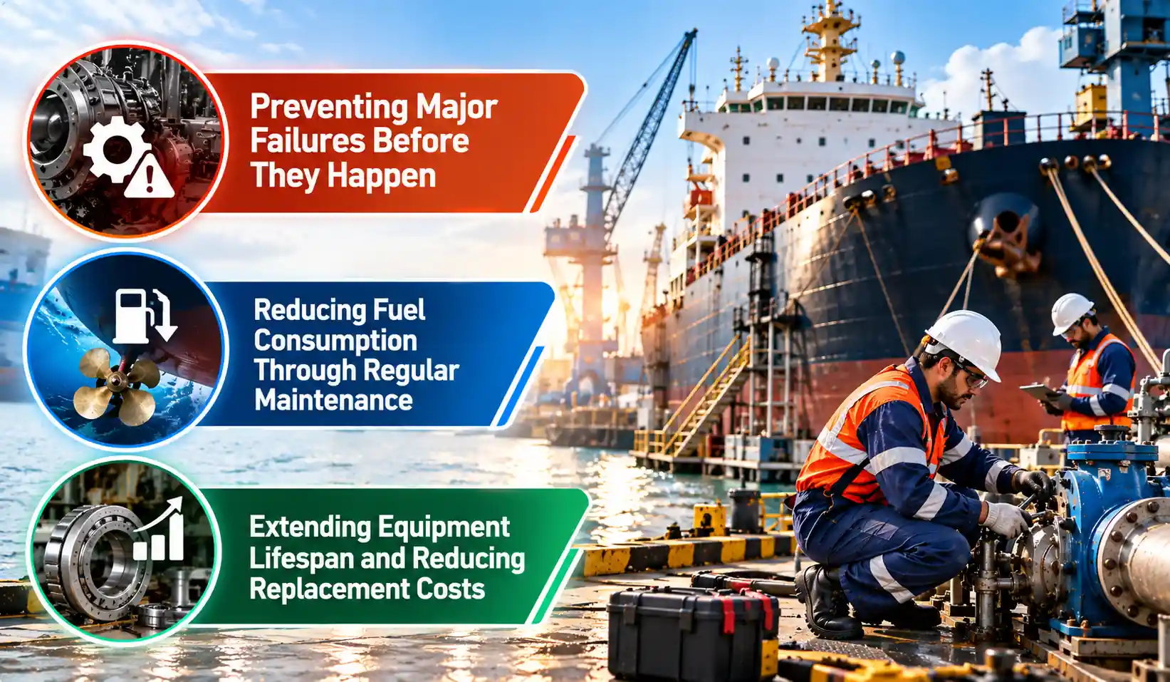 Maritime Maintenance Benefits Infographic